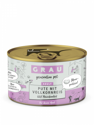 GRAU Pute mit Vollkornreis 200g